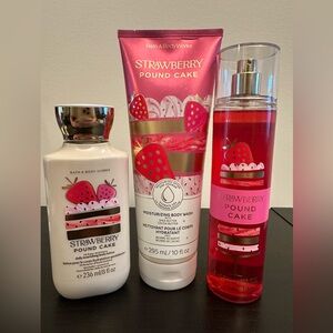 BBW Strawberry Pound Cake Set